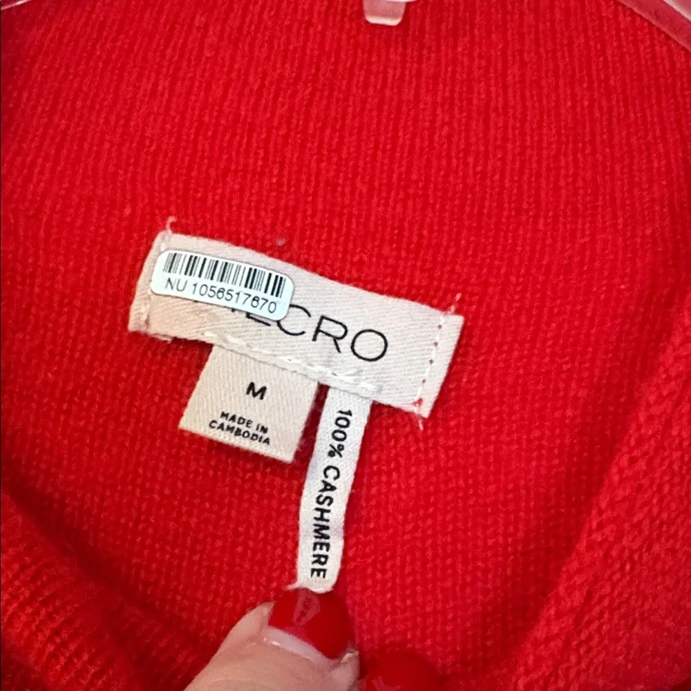 Pilcro Cashmere Crop Sweater - Picture 2 of 4